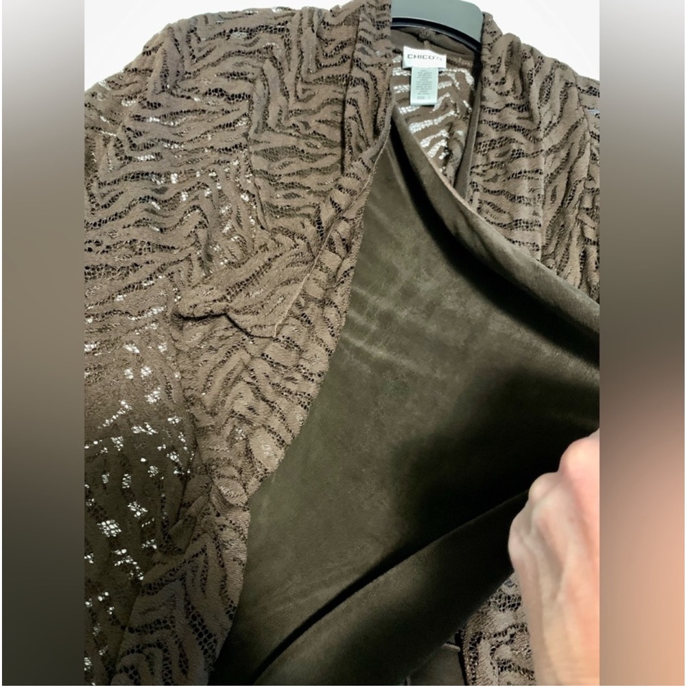 CHICO’S Lace Cascade Jacket - Picture 4 of 10